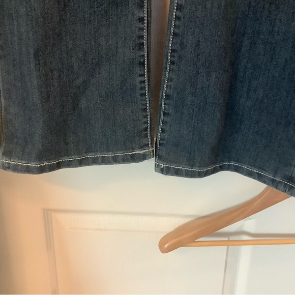 Low rise Boot cut jeans Sz 15/16 Back pocket bling - Picture 4 of 8